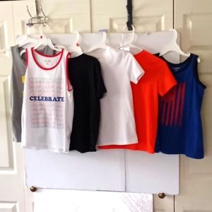 Boys Short Sleeve T-Shirt Bundle - Size 8/10- Multi Colors